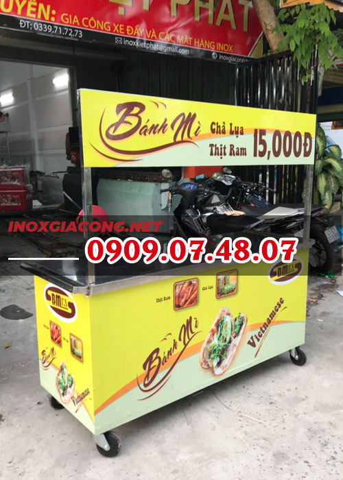 xe bánh mì inox