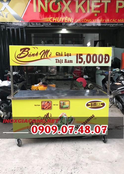xe bánh mì inox