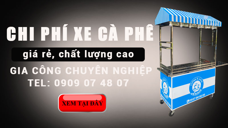 Chi phí xe cafe take away