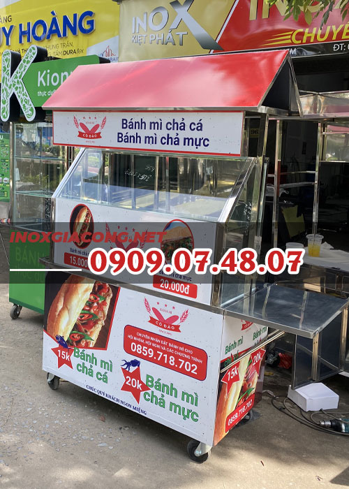 xe bán bánh mì giá rẻ