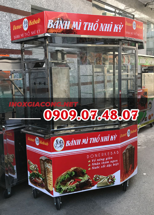 Địa điểm bán xe bánh mì Doner Kebab trọn bộ chất lượng