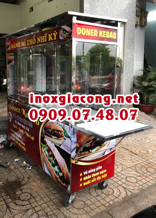 Mua xe bán bánh mì Doner kebab giá rẻ tại HCM