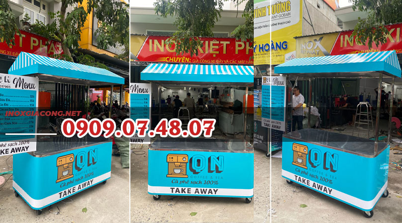 mẫu xe cafe mang đi