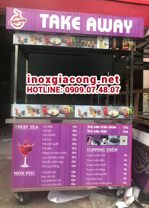 Xe bán trà sữa mang đi giá rẻ