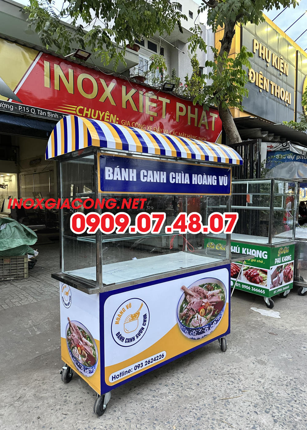 Địa chỉ mua xe bánh mì chả cá tại Sài Gòn lâu năm uy tín nhất 2023