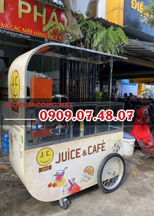 Xe cafe & juice 1m4  | Inox Kiệt Phát
