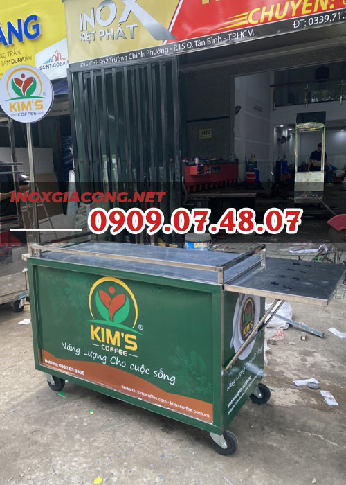 Tủ xe bán cà phê 1m2 | Inox Kiệt Phát